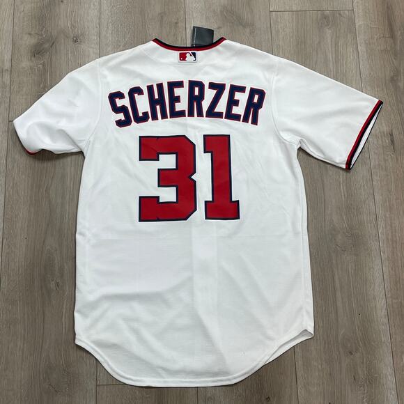 Max Scherzer Washington Nationals jersey Size Small S B4 - Picture 6 of 9